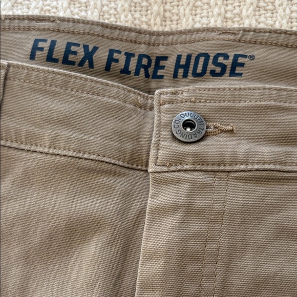 Duluth Trading Co. Khaki Flex Fire Hose Relax Fit Pants 38/30 - Picture 4 of 5